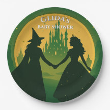 Boosaardige Baby Shower Borden | Glinda & Elphaba 