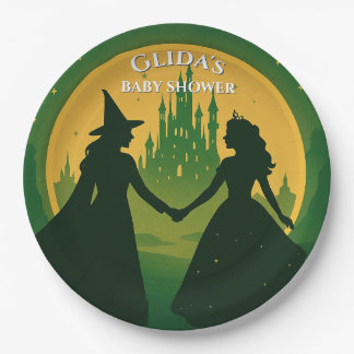 Boosaardige Baby Shower Borden | Glinda & Elphaba Papieren Bordje