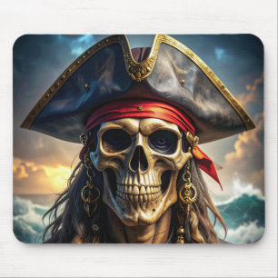 Boosaardige Piratenschedel Muismat