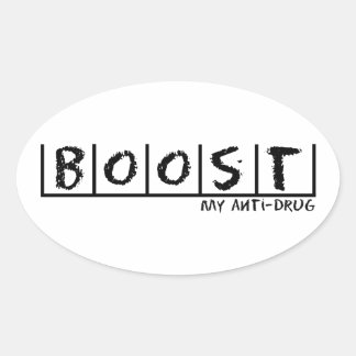 Boost Anti-drug Ovale Sticker