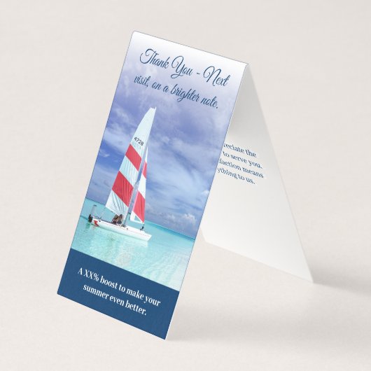 Boost été - Carte rabais pliée Merci (Front)