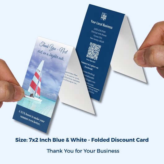 Boost été - Carte rabais pliée Merci