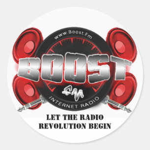 Boost FM 1"-stickers Ronde Sticker