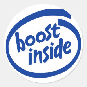 Boost Inside Ronde Sticker