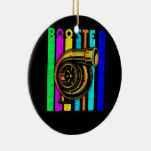 Boost Turbo Car Boosted Turbocompressor Retro Race Keramisch Ornament (Rechts)