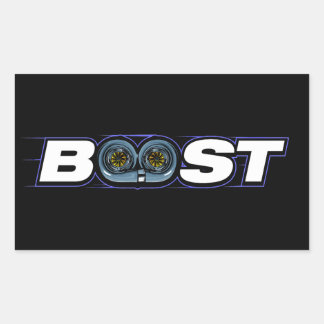 BOOST Turbo Rechthoekige Sticker