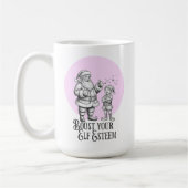 Boost your elf esteem funny santa elf pun mug koffiemok (Links)