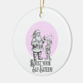 boost your elf esteem punny santa fun ornament (Links)