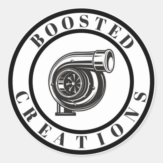Boosted Creations Stickers (Voorkant)