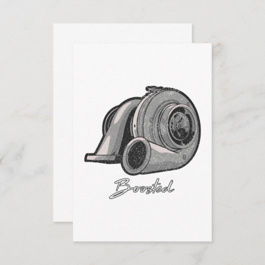 Boosted Turbo Tuning Bedankkaart (Voorkant / Achterkant)