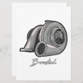 Boosted Turbo Tuning Save The Date (Voorkant / Achterkant)
