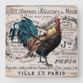  booster Landwanddecor Vierkante Klok (Voorkant)