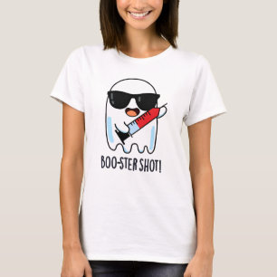 Booster Shot Grappige Ghost Vaccin Pun T-shirt