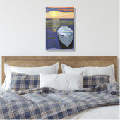 Boot aan de kust Canvas Kunst  (Insitu (Slaapkamer))