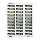 Boot aan de kust etiket (Full Sheet)