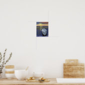Boot aan de kust poster (Keuken)