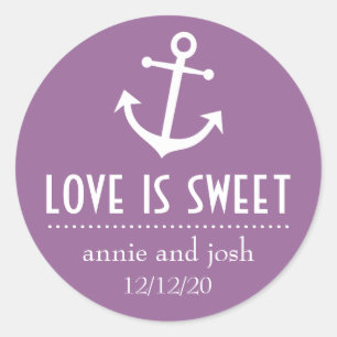 Boot Anker Love is Sweet Labels (Violet)