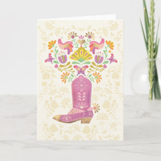 Boot & Bloemen Vouwkaart Kaart
