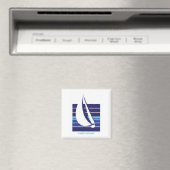 Boot Blues Square_Nantucket magneet (Insitu (Vaatwasser))