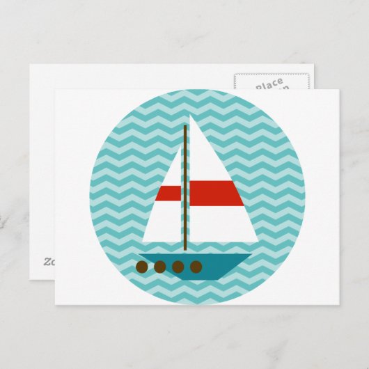 Boot Briefkaart (Voorkant / Achterkant)