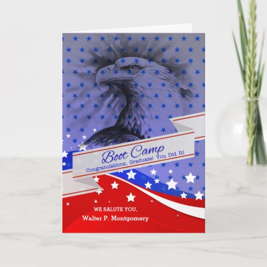 Boot Camp Afstuderen American Eagle Kaart (Voorkant)