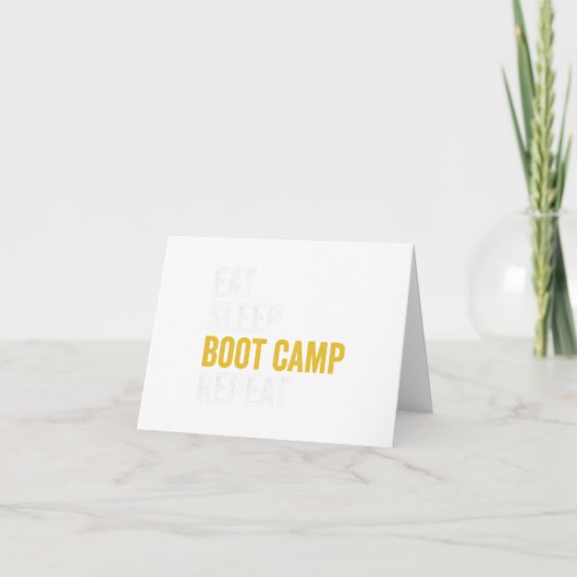Boot Camp Militaire Bootcamp Fitness Kaart (Voorkant)