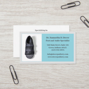 Boot Chirurgische Voet Doctor Podiatry Podiatrist Visitekaartje