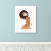 Boot de cowboy dans la toile du désert (Insitu (Plancher de Bois))