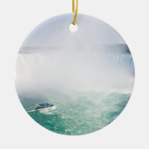 Boot en Horseshoe Falls vanuit Niagara Falls Keramisch Ornament