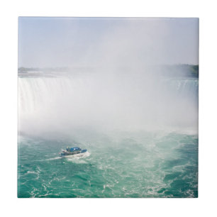 Boot en Horseshoe Falls vanuit Niagara Falls Tegeltje