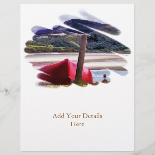 BOOT- EN MOUNTAINENLANDSCHAP FLYER (Voorkant)