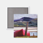 BOOT- EN MOUNTAINENLANDSCHAP MAGNEET (Voorkant / Achterkant)