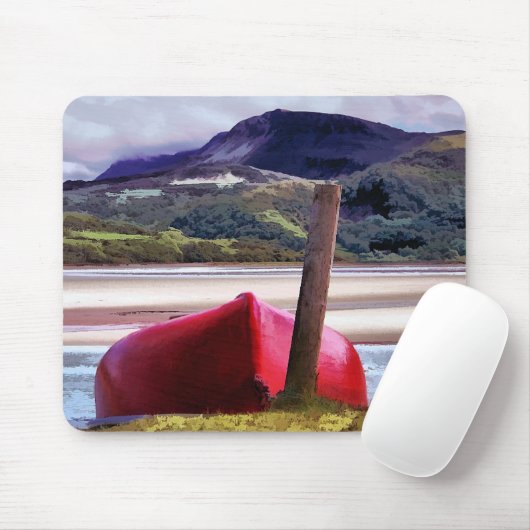 BOOT- EN MOUNTAINENLANDSCHAP MUISMAT (Met muis)