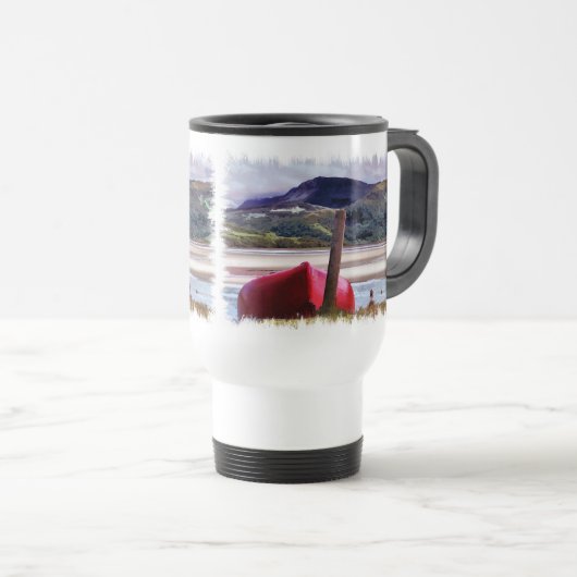 BOOT- EN MOUNTAINENLANDSCHAP REISBEKER (Voorkant rechts)