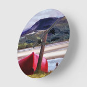 BOOT- EN MOUNTAINENLANDSCHAP RONDE KLOK (Hoek)