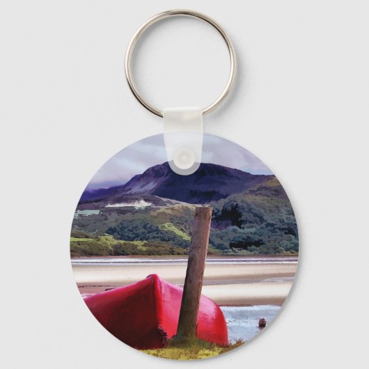BOOT- EN MOUNTAINENLANDSCHAP SLEUTELHANGER (Voorkant)