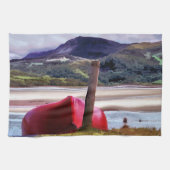 BOOT- EN MOUNTAINENLANDSCHAP THEEDOEK (Horizontaal)