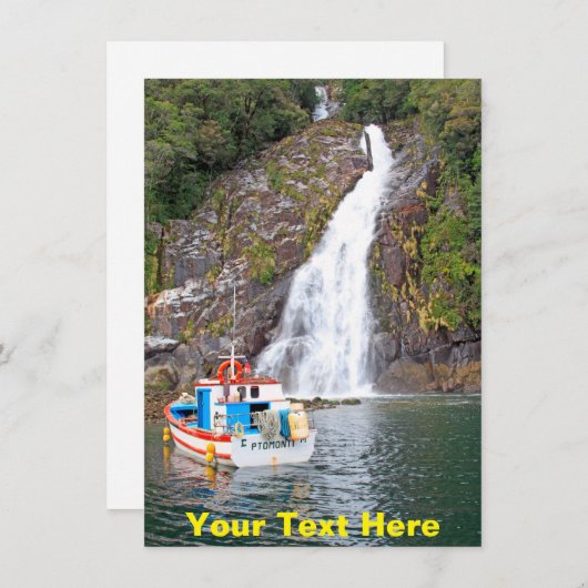 boot- en watervalkaart (Voorkant / Achterkant)