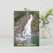  boot- en watervalkaart (Staand voorkant)