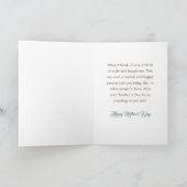  Boot & Flowers Tante Moederdag Kaart (Binnen)