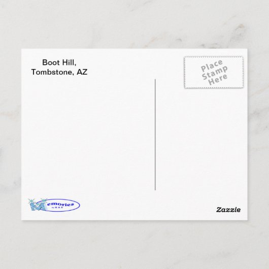 Boot Hill Briefkaart (Achterkant)