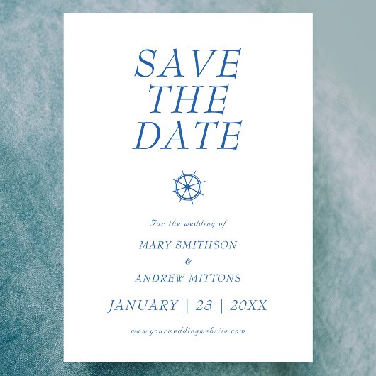 Boot Huwelijk Bewaar de Datum Save The Date