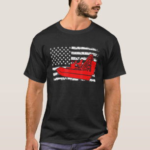 boot met patriottische vleugelboot met zwemboot t-shirt