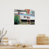 Boot op Aldeburgh Beach Kust Poster (Keuken)