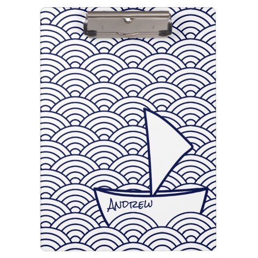 Boot op Waves Klembord (Voorkant)