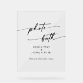 Boot photo Boho Chic Modern Clear Acrylique Mariag (Recto)