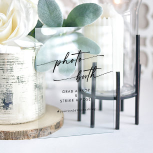 Boot photo Boho Chic Modern Clear Acrylique Mariag