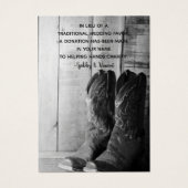 Boot rustique de cowboy Mariage occidental La char (Devant)