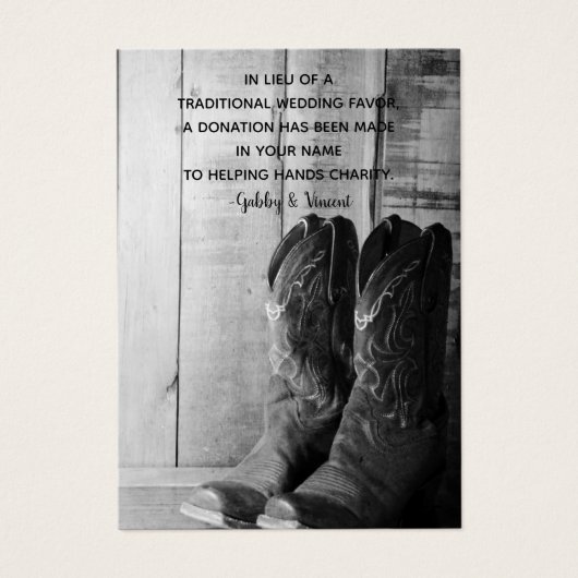 Boot rustique de cowboy Mariage occidental La char (Devant)