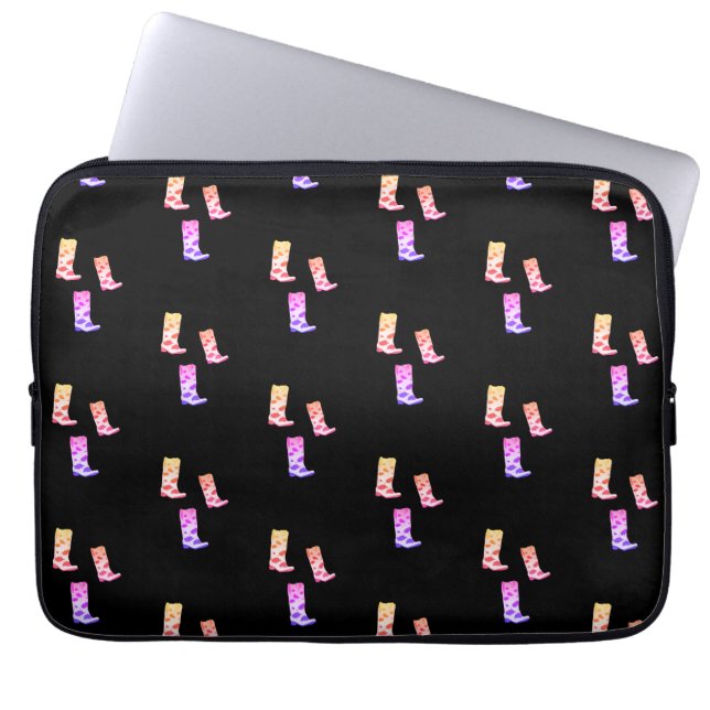 Boot Scoot Laptop Sleeve (Black) (Voorkant)